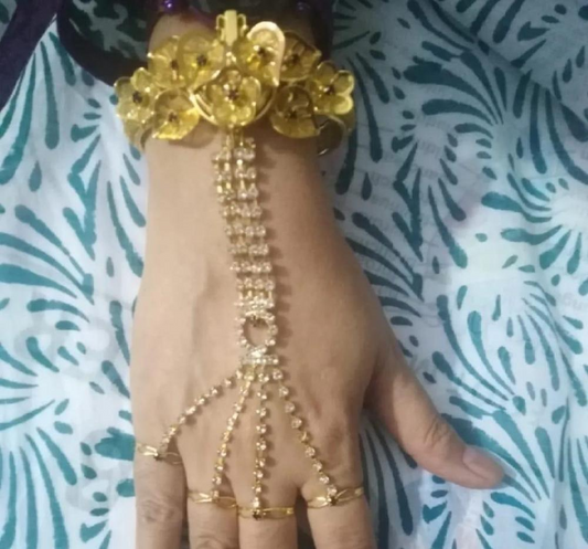 Gold Plated Floral Watch for Women Eid Office Wear
