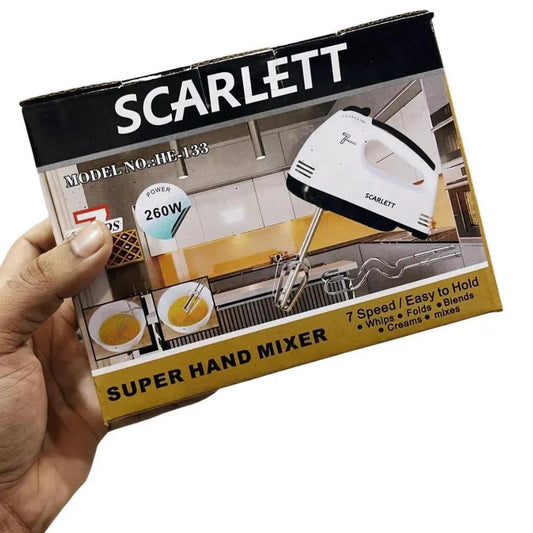 Electric Egg Beater 7 Speed 180W White ABS