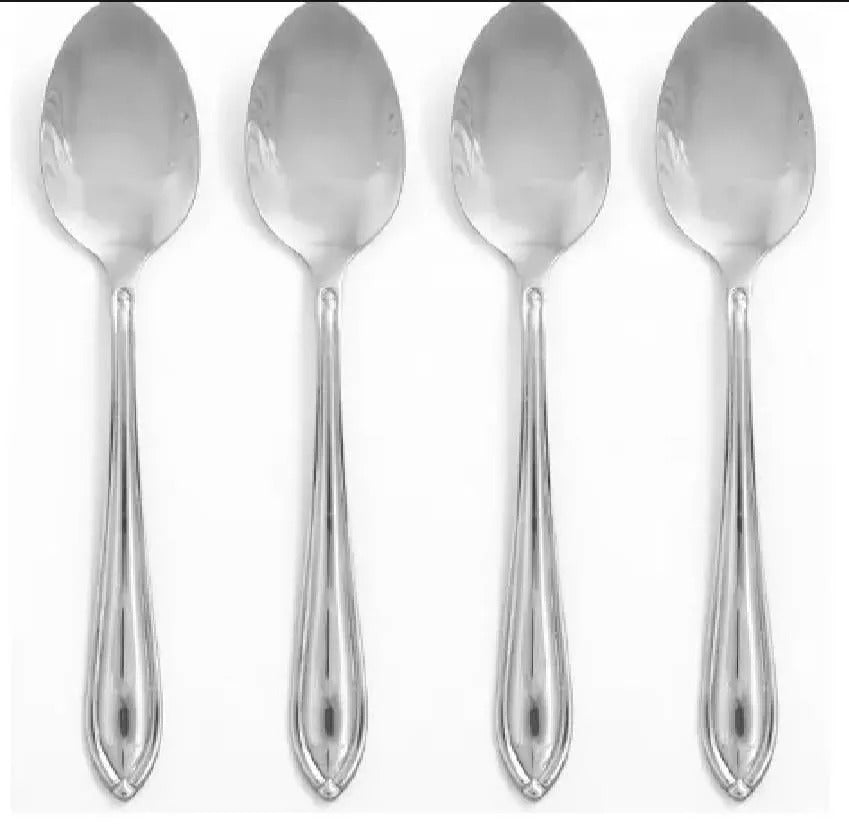 Stainless Steel Spoon Set 4 Pcs Rust Resistant