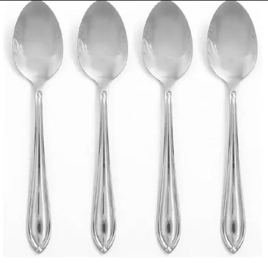 Stainless Steel Spoon Set 4 Pcs Rust Resistant