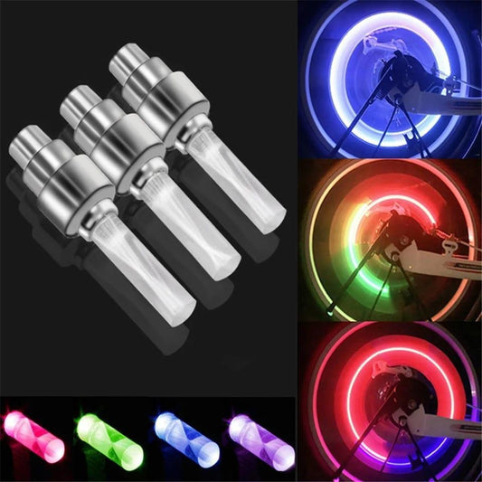 Premium Quality 4 Pcs Wheel Lights for Bike & Car