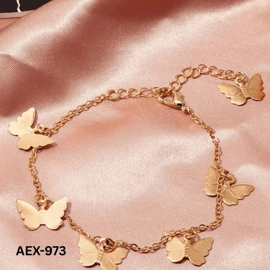 Golden Butterfly Chain Bracelet for Women