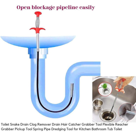 Stainless Steel Clog Remover for Kitchen Bathroom Tub