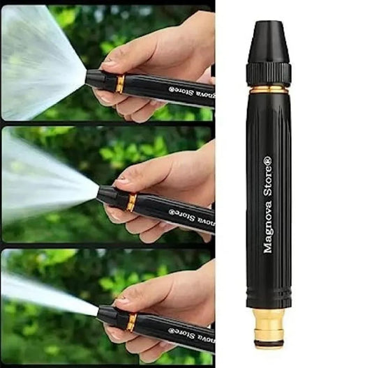 Black Adjustable Water Spray Nozzle for Car & Garden