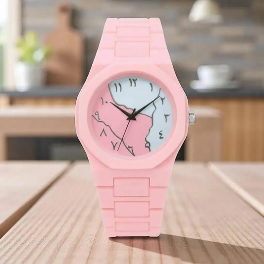 Pink Women's Carbon Fiber Analogue Watch 40mm