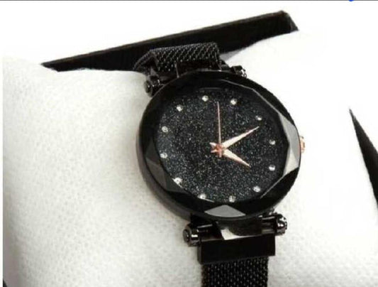 Stylish Starry Sky Watch for Women Stainless Stee