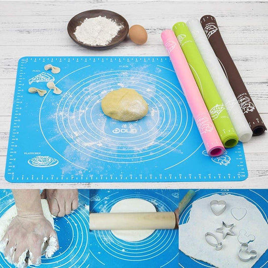 Blue Silicone Roti Mat BPA Free Kitchen Use