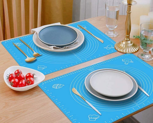 Blue Silicone Roti Mat BPA Free Kitchen Use