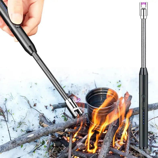 Electric Lighter with Rechargeable Battery & Multicolor Options